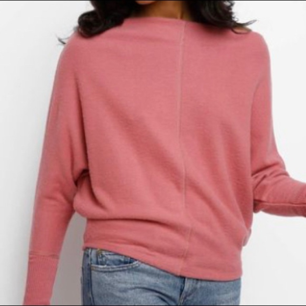 Project Social T Pink Off the Shoulder Sweater